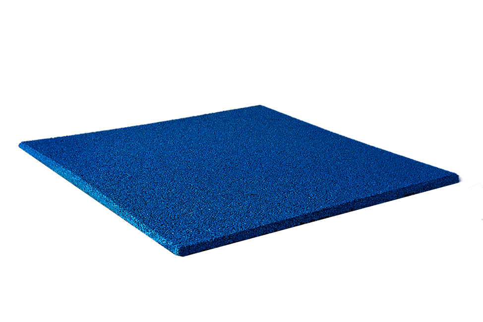 Резиновая плитка цветная 500х500х30 RAL 5012 PRR5012/10 голубой 5012 фото